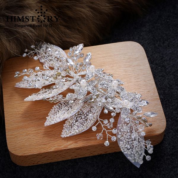 himstory new silver leaf pearl hairpin bridal headpiece fashion jewelry womens accessories handmade wedding hair accessories, Golden;white
himstory new silver leaf pearl hairpin bridal headpiece fashion jewelry womens accessories handmade wedding hair accessories, Golden;white