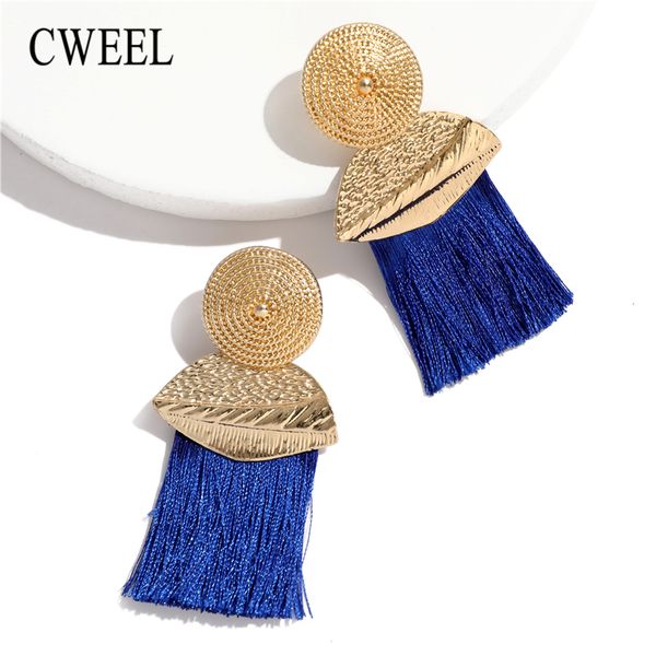 cweel vintage long tassel earrings for women drop dangle pendientes fashion 2018 statement big round earring female, Silver
cweel vintage long tassel earrings for women drop dangle pendientes fashion 2018 statement big round earring female, Silver