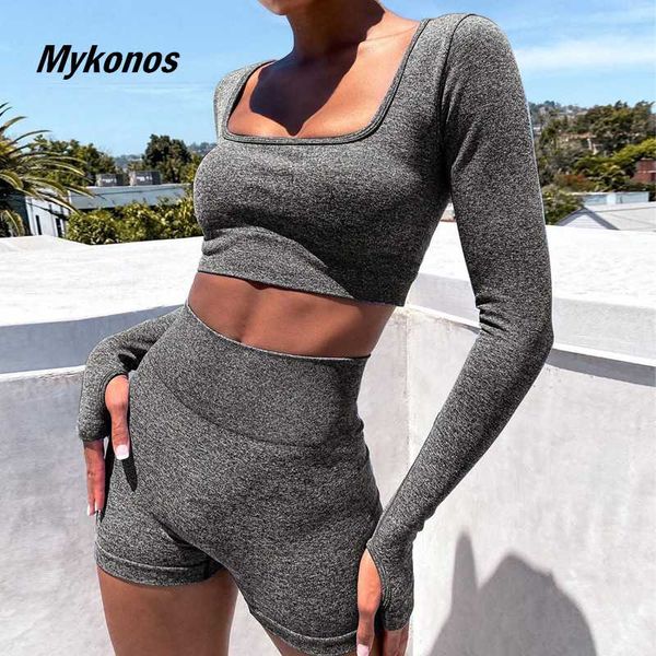 summer yoga set women 2 piece gray long sleeve crop t-shirt shorts finger hole sportsuit workout outfit gym sport set, White;red 
summer yoga set women 2 piece gray long sleeve crop t-shirt shorts finger hole sportsuit workout outfit gym sport set, White;red