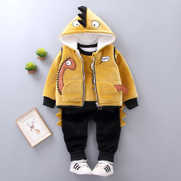 boys clorhing sets autumn winter children casual cotton cartoon thick vest++pants 3pcs suit boys kids velvet warm outfits, White
boys clorhing sets autumn winter children casual cotton cartoon thick vest++pants 3pcs suit boys kids velvet warm outfits, White