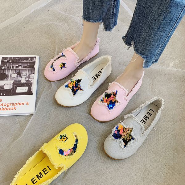 shoes woman flats shallow mouth 2020 fashion women's casual female sneakers autumn slip-on espadrilles platform round toe dress, Black
shoes woman flats shallow mouth 2020 fashion women's casual female sneakers autumn slip-on espadrilles platform round toe dress, Black