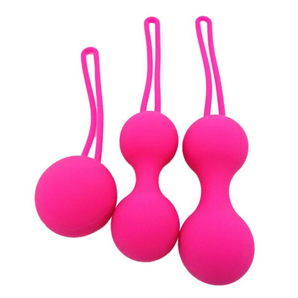 3 pcs kegel exercise weights silicone private parts tightening balls for bladder control and pelvic floor exercises (rosy
3 pcs kegel exercise weights silicone private parts tightening balls for bladder control and pelvic floor exercises (rosy