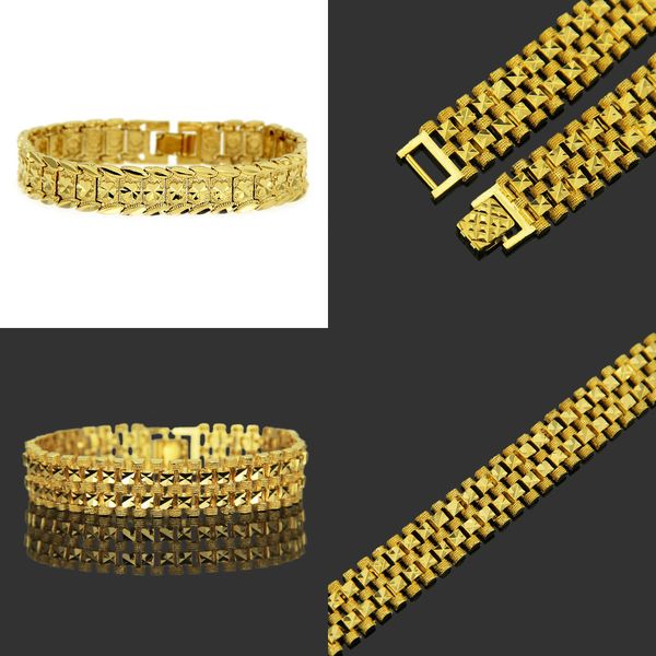 18 hip-hop geometry personality hand decorate man gold k electroplate golden bracelet bracelet luxury designer nature gemstone jewelry gift, Black
18 hip-hop geometry personality hand decorate man gold k electroplate golden bracelet bracelet luxury designer nature gemstone jewelry gift, Black
