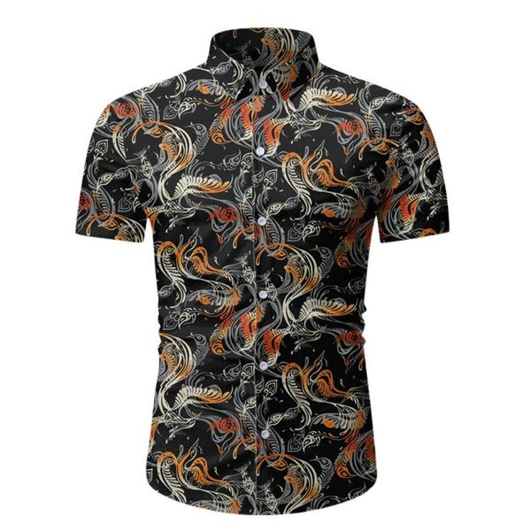 summer hawaiian shirt men print short sleeve mens shirts regular slim fit casual fashion shirt button camisa masculina #15, White;black
summer hawaiian shirt men print short sleeve mens shirts regular slim fit casual fashion shirt button camisa masculina #15, White;black