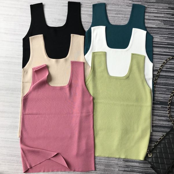women spring / summer 2020 new camisole retro u-neck solid color vest, White
women spring / summer 2020 new camisole retro u-neck solid color vest, White