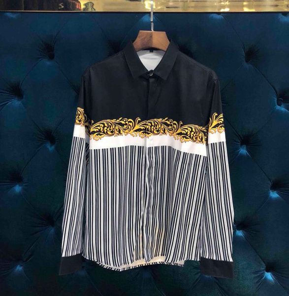 at studios men's fashion black white stripe long sleeve shirt lapel casual shirt male clothing comfort top, White;black
at studios men's fashion black white stripe long sleeve shirt lapel casual shirt male clothing comfort top, White;black
