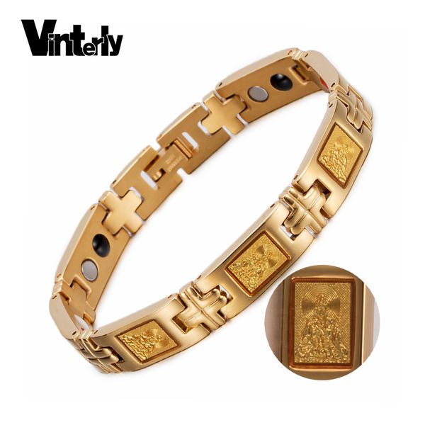 vinterly lucky magnetic bracelet men wrist band gold foil guanyin bodhisattva buddha bracelet germanium bracelets for women men, Black
vinterly lucky magnetic bracelet men wrist band gold foil guanyin bodhisattva buddha bracelet germanium bracelets for women men, Black