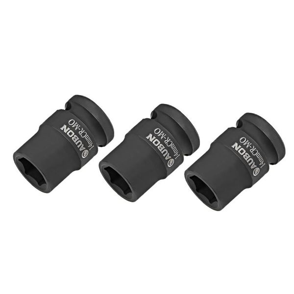 uxcell 3 pcs 1/2-inch drive by 14mm shallow impact socket, cr-mo, 6-point, metric