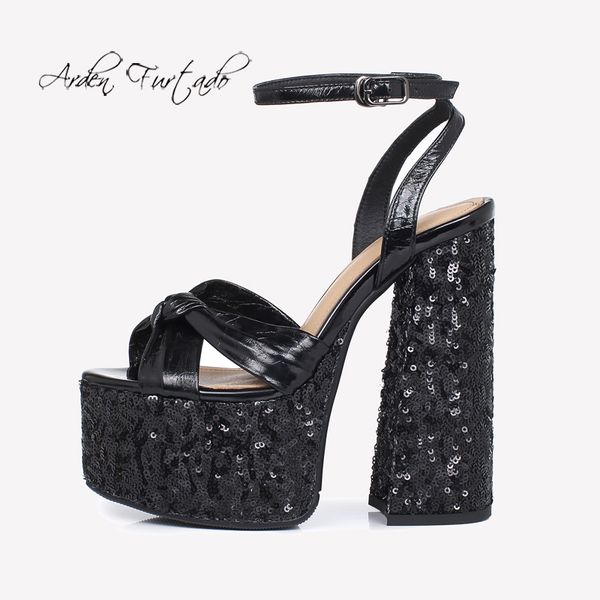 sandals arden furtado summer fashion women's shoes pointed toe chunky heels serpentine elegant buckle strap sankeskin, Black
sandals arden furtado summer fashion women's shoes pointed toe chunky heels serpentine elegant buckle strap sankeskin, Black