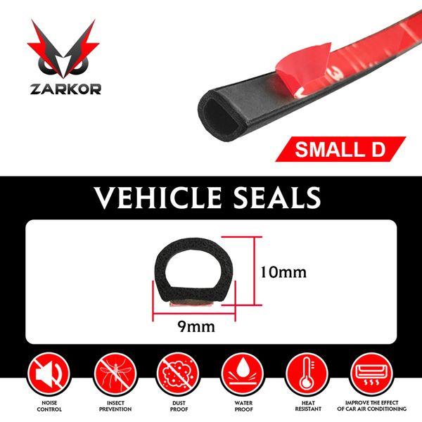 zarkor small d car door seal rubber 9mmx10mm waterproof sound insulation absorption auto sealant strip for door tail cover
zarkor small d car door seal rubber 9mmx10mm waterproof sound insulation absorption auto sealant strip for door tail cover