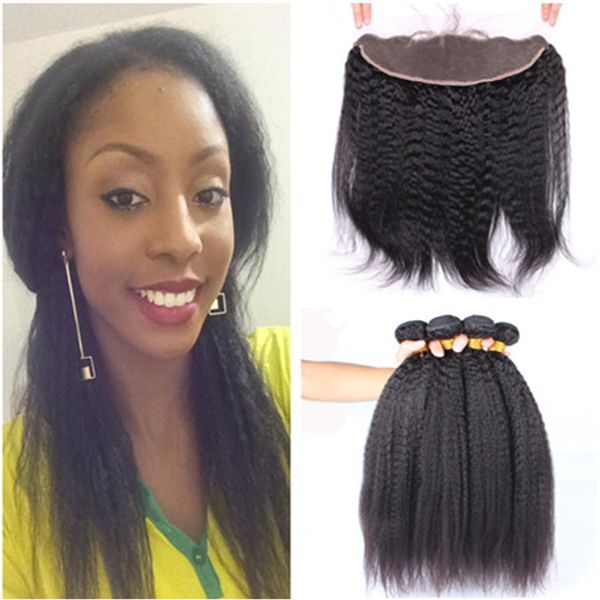 kinky straight brazilian virgin human hair weave bundles with full lace frontal coarse yaki 13x4 ear to ear lace frontal with 4bundles, Black;brown
kinky straight brazilian virgin human hair weave bundles with full lace frontal coarse yaki 13x4 ear to ear lace frontal with 4bundles, Black;brown