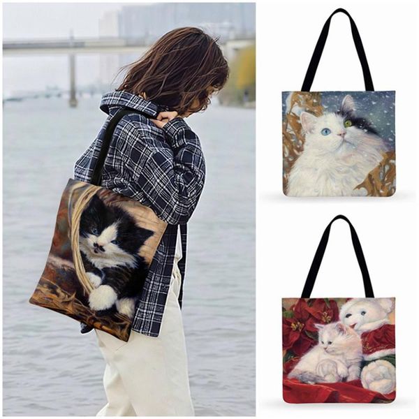 foldable shopping bag funny idyllic cat painting print tote bag for women casual tote outdoor beach bags ladies shoulder
foldable shopping bag funny idyllic cat painting print tote bag for women casual tote outdoor beach bags ladies shoulder