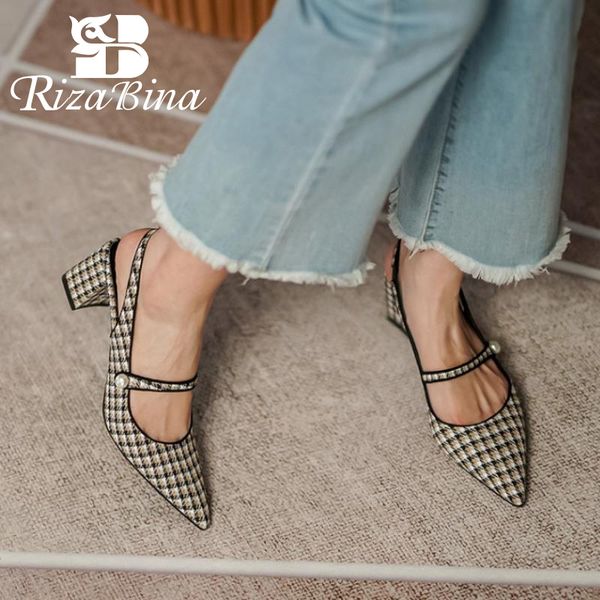 sandals rizabina fashion woman thick heel beads high shoes pointed toe party office ladies footwear size 33-40, Black
sandals rizabina fashion woman thick heel beads high shoes pointed toe party office ladies footwear size 33-40, Black