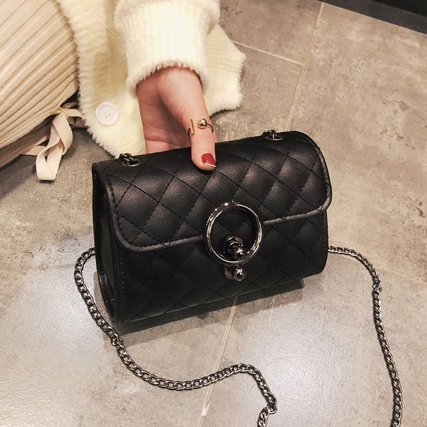 small bag women slung 2020 new korean mini shoulder bag lingge chain women's