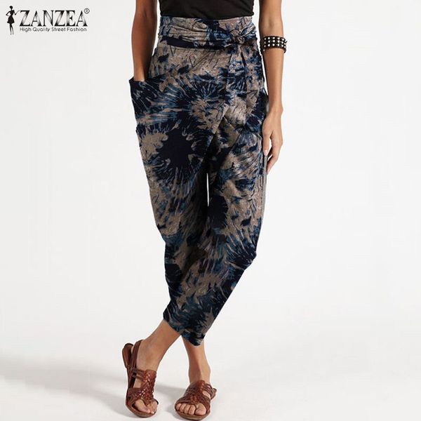 women trousers zanzea 2020 fashion printed cropped pants casual pantalon palazzo belted female asymmetrical turnip plus size, Black;white
women trousers zanzea 2020 fashion printed cropped pants casual pantalon palazzo belted female asymmetrical turnip plus size, Black;white
