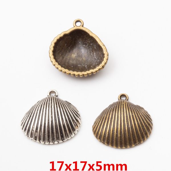 50pcs 17*17mm vintage bronze antique silver nautical beach conch shell charms pendant for bracelet earring necklace diy jewelry, Bronze;silver
50pcs 17*17mm vintage bronze antique silver nautical beach conch shell charms pendant for bracelet earring necklace diy jewelry, Bronze;silver