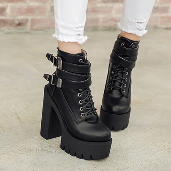 women's rubber boots shoes platform booties woman 2019 high heels round toe zipper boots-women rain ankle stiletto autumn, Black
women's rubber boots shoes platform booties woman 2019 high heels round toe zipper boots-women rain ankle stiletto autumn, Black