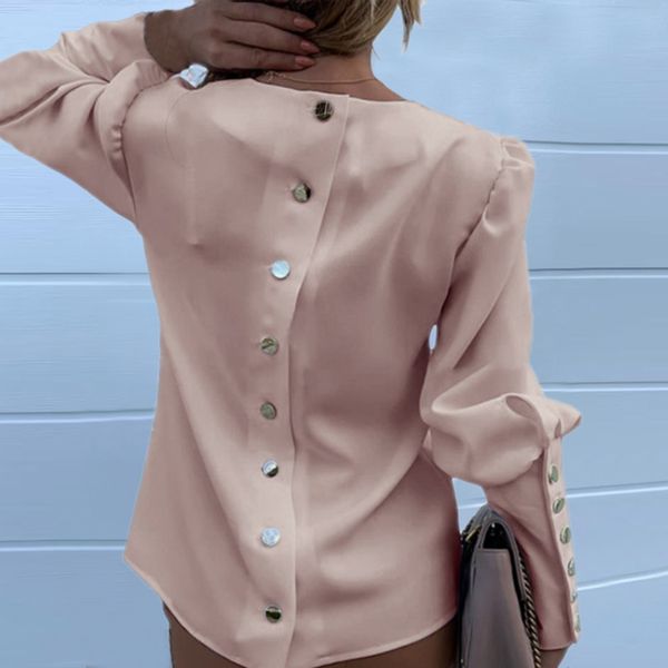 puff shoulder blouse shirts office lady 2019 new autumn metal buttoned detail blouses women pineapple print long sleeve, White
puff shoulder blouse shirts office lady 2019 new autumn metal buttoned detail blouses women pineapple print long sleeve, White