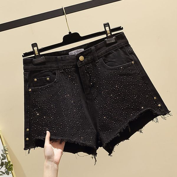 2020 new summer women solid high waist streetwear mini jeans shorts lady fashion sashes plus size 5xl loose denim shorts t89, Blue
2020 new summer women solid high waist streetwear mini jeans shorts lady fashion sashes plus size 5xl loose denim shorts t89, Blue