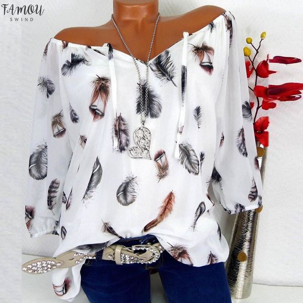2020 summer feather print women blouses v neck print chiffon blusas tee shirt casual blusa plus size shirt 7.1l2, White
2020 summer feather print women blouses v neck print chiffon blusas tee shirt casual blusa plus size shirt 7.1l2, White