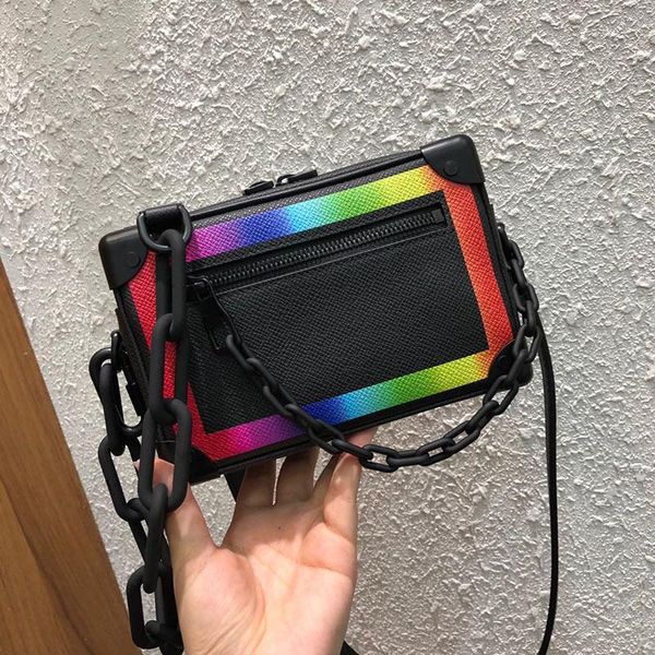 luxury classic mini men's brand bags designer luxury handbags purses rainbow modification soft box package chain crossbody bag f14
luxury classic mini men's brand bags designer luxury handbags purses rainbow modification soft box package chain crossbody bag f14