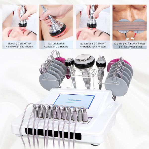 new coming ultrasonic cavitation machine 5 in 1 radio frequency skin tightening ems microcurrent body shaper breast massager spa equipment
new coming ultrasonic cavitation machine 5 in 1 radio frequency skin tightening ems microcurrent body shaper breast massager spa equipment