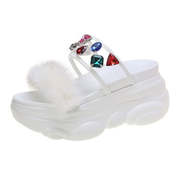 summer crystal women slippers women slides summer woman 9cm wedges platform sandals ladies outdoor beach flip flops, Black
summer crystal women slippers women slides summer woman 9cm wedges platform sandals ladies outdoor beach flip flops, Black