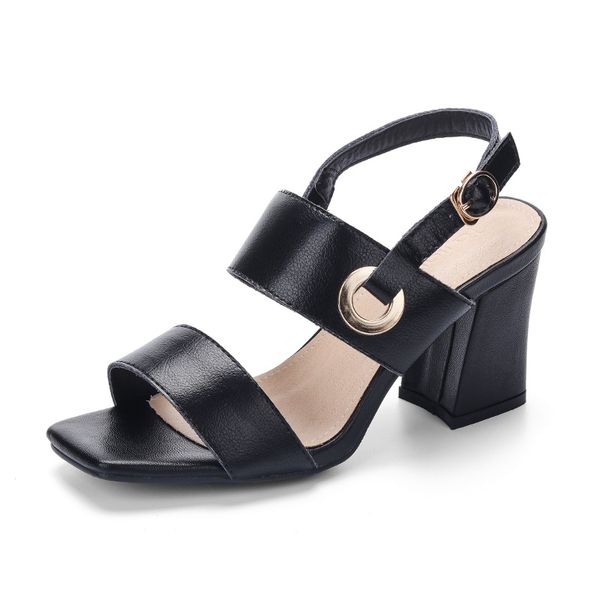 genuine leather cow suede women high heels summer gladiator sandals classic ladies metal buckle dress shoes woman, Black
genuine leather cow suede women high heels summer gladiator sandals classic ladies metal buckle dress shoes woman, Black