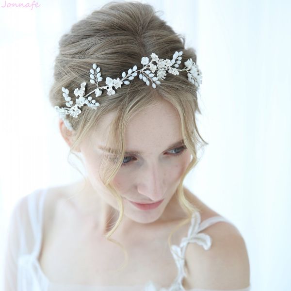 jonnafe fashion white flower bridal hair jewelry handmade wedding headband tiara crystal women hair vine accessories, White;golden
jonnafe fashion white flower bridal hair jewelry handmade wedding headband tiara crystal women hair vine accessories, White;golden