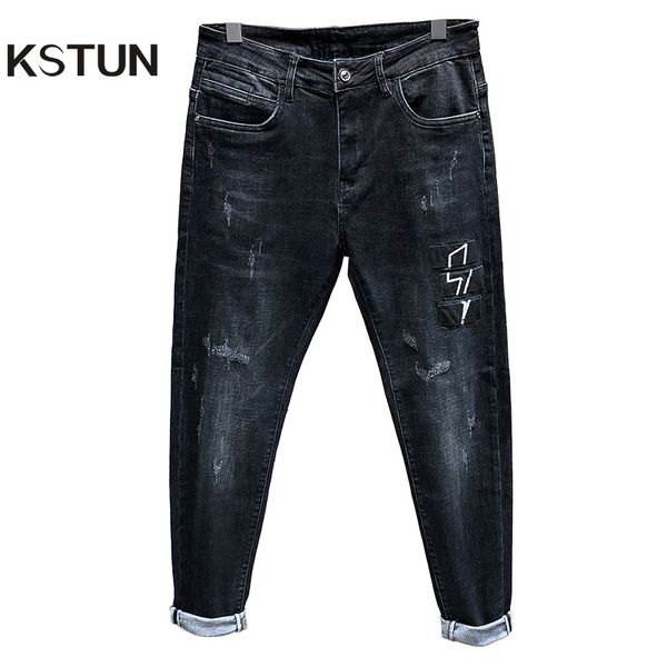 slim jeans men dark gray strong stretch autumn skinny jeans casual pants patchwork mens denim pants mens fashion high quality, Blue
slim jeans men dark gray strong stretch autumn skinny jeans casual pants patchwork mens denim pants mens fashion high quality, Blue