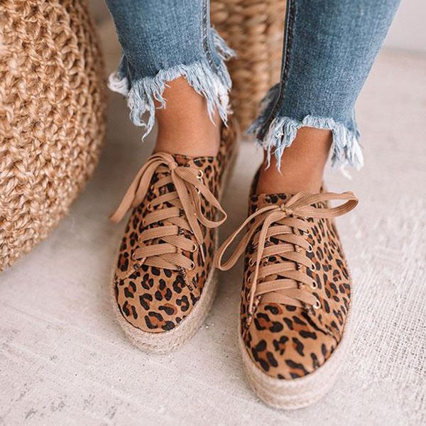 fashion leopard women shoes 2019 new lace-up casual canvas platform shoes woman sneaker comfortable women flats zapatos de mujer, Black
fashion leopard women shoes 2019 new lace-up casual canvas platform shoes woman sneaker comfortable women flats zapatos de mujer, Black