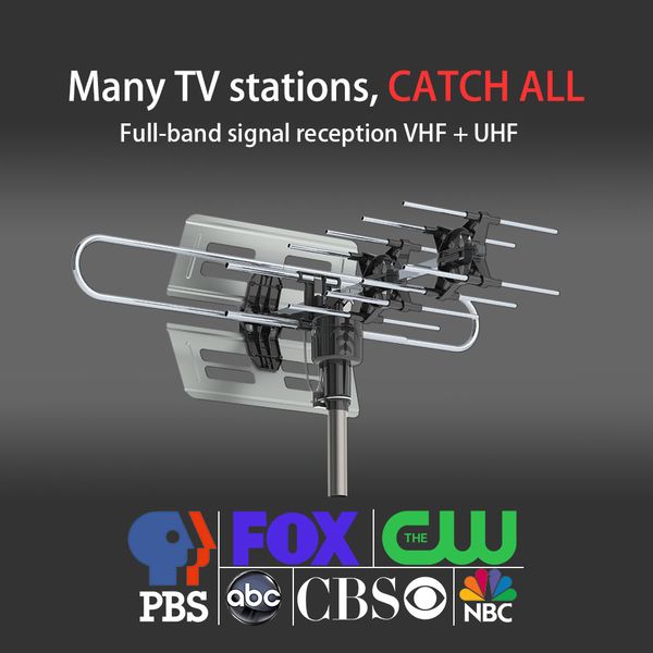 hd outdoor antenna tv signal amplifier vhf / uhf22-38db remote control outdoor antenna 360 degree rotation simple installation
hd outdoor antenna tv signal amplifier vhf / uhf22-38db remote control outdoor antenna 360 degree rotation simple installation
