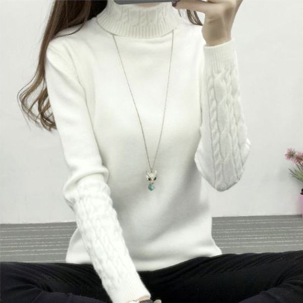 women's sweaters women turtleneck winter sweater 2021 long sleeve knitted and pullovers female jumper tricot, White;black
women's sweaters women turtleneck winter sweater 2021 long sleeve knitted and pullovers female jumper tricot, White;black