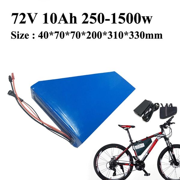 lithium battery brand cells triangle style high power 72v 10ah 1500w 72v li ion battery pack e-bike battery us eu au + charger
lithium battery brand cells triangle style high power 72v 10ah 1500w 72v li ion battery pack e-bike battery us eu au + charger