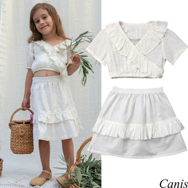 2pcs летняя одежда для девочек девушки малыша одежда дети с коротким рукавом crop топы сборки футболки белые длинные юбки outfit set 1-5y, White
2pcs летняя одежда для девочек девушки малыша одежда дети с коротким рукавом crop топы сборки футболки белые длинные юбки outfit set 1-5y, White