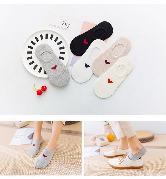 dhl 100set 5pairs/set spring summer wear cute heart shape cotton low ankle invisible sock slippers girls comfortable socks, Pink;yellow
dhl 100set 5pairs/set spring summer wear cute heart shape cotton low ankle invisible sock slippers girls comfortable socks, Pink;yellow