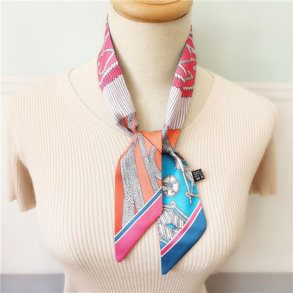 new small scarf, silk scarf, women's versatile narrow fashion chain, ribbon, wrist strap, ribbon wholesale, Blue;gray
new small scarf, silk scarf, women's versatile narrow fashion chain, ribbon, wrist strap, ribbon wholesale, Blue;gray