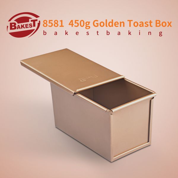 bakest 450g aluminum alloy golden toast bread loaf baking pan rectangular cake mold
bakest 450g aluminum alloy golden toast bread loaf baking pan rectangular cake mold