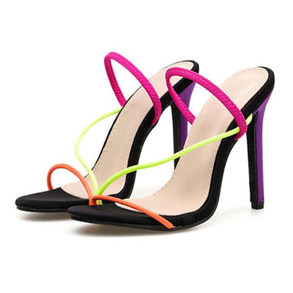leopard land 2020 new women's high heels colorful strap women's shoes summer large size high-heeled sandals zl, Black
leopard land 2020 new women's high heels colorful strap women's shoes summer large size high-heeled sandals zl, Black