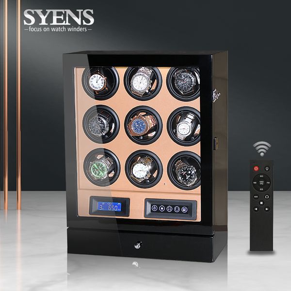 9 automatic watch winder box pu leather uhrenbeweger watch winder storage box collection display japanese motor led light, Black
9 automatic watch winder box pu leather uhrenbeweger watch winder storage box collection display japanese motor led light, Black