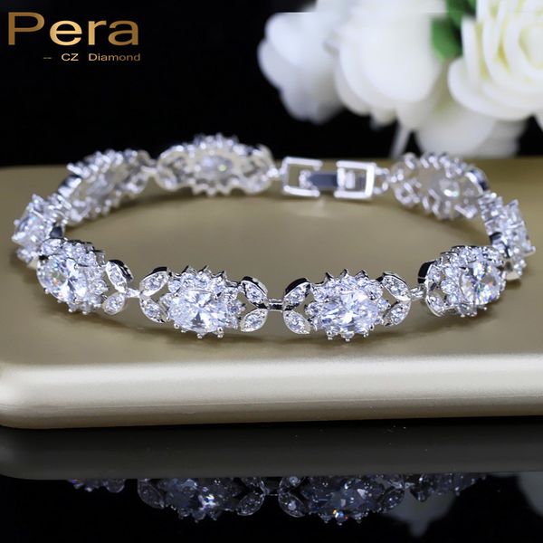 pera cz luxury bridal 925 sterling silver costume jewelry connected clear white big flower chain bracelet for wedding gift b071, Golden;silver
pera cz luxury bridal 925 sterling silver costume jewelry connected clear white big flower chain bracelet for wedding gift b071, Golden;silver