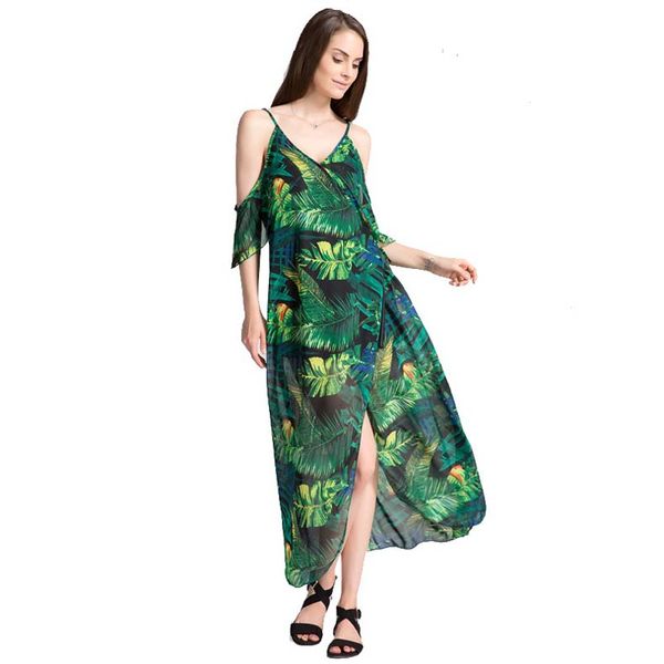 european fashion summer women tank chiffon beach dress sleeveless sundress floral long dresses ruffled strapless dress, Black;gray
european fashion summer women tank chiffon beach dress sleeveless sundress floral long dresses ruffled strapless dress, Black;gray