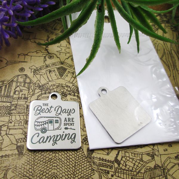 40pcs--"the be st days are spent camping"stainless steel charms more style for choosing diy charms pendants necklace, Bronze;silver
40pcs--"the be st days are spent camping"stainless steel charms more style for choosing diy charms pendants necklace, Bronze;silver