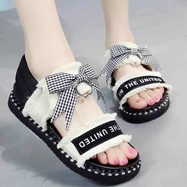 plaid bowknot letter canvas gladiator sandalias women flip flops student shoes woman muffins elastic band lattices sandals 2020, Black
plaid bowknot letter canvas gladiator sandalias women flip flops student shoes woman muffins elastic band lattices sandals 2020, Black