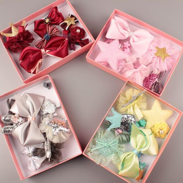 10 pcs baby headdress set girl headband baby supplies bow knot hairpin hair accessories rope head ornaments clip crown gift box, Slivery;white
10 pcs baby headdress set girl headband baby supplies bow knot hairpin hair accessories rope head ornaments clip crown gift box, Slivery;white