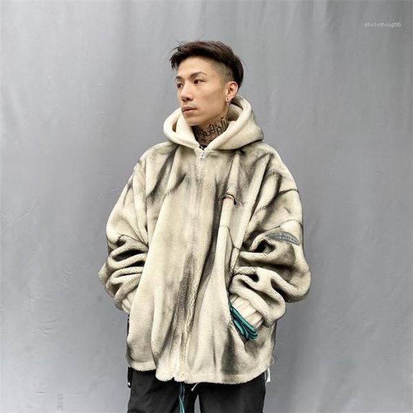 fashion high street explosion loose casual plush coat mens designer lamb fur hooded coat, Black;brown
fashion high street explosion loose casual plush coat mens designer lamb fur hooded coat, Black;brown