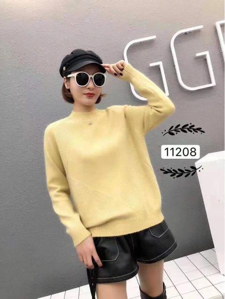 women's sweaters 2021 half-high collar short sweater fashion warm tide pink yellow blue khaki, White;black
women's sweaters 2021 half-high collar short sweater fashion warm tide pink yellow blue khaki, White;black