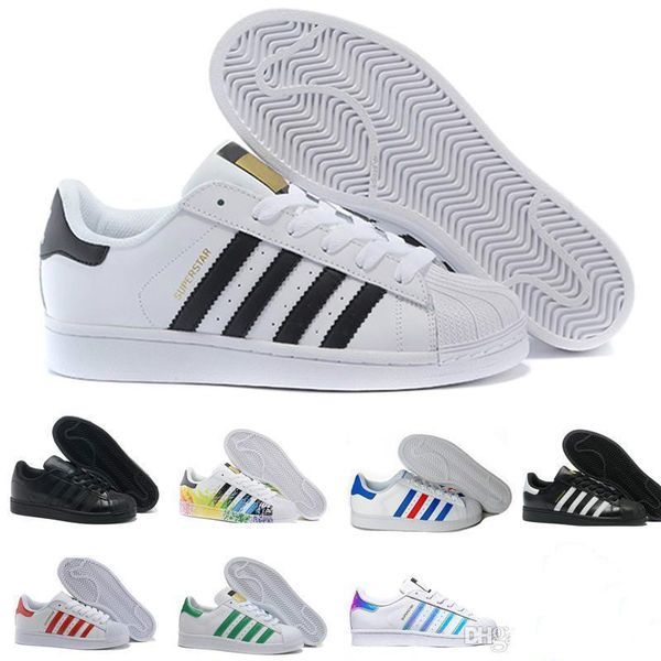 2019 superstar white holographic rainbow color teen superstar 80s proud women's sports shoes superstar casual shoes size 36-45 welcome, Black
2019 superstar white holographic rainbow color teen superstar 80s proud women's sports shoes superstar casual shoes size 36-45 welcome, Black