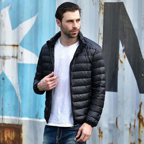 autumn winter lightweight thin 90% white duck down jacket men casual ultralight male feather jackets coat ultra light, Black
autumn winter lightweight thin 90% white duck down jacket men casual ultralight male feather jackets coat ultra light, Black