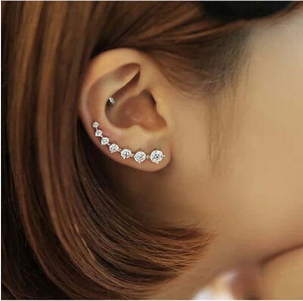 colorful ear cuff earrings for women four-prong setting 7pcs cz crystals rose gold color fashion jewelry xmas e527 e534 e548, Golden;silver
colorful ear cuff earrings for women four-prong setting 7pcs cz crystals rose gold color fashion jewelry xmas e527 e534 e548, Golden;silver